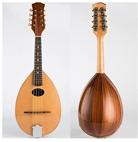 ZENGXUE Handmade Spruce Eight String Mandolin Instrument Treble Mandolin Musical Instrument