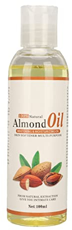 Süßmandelöl, 100 ml Feuchtigkeitsspendendes & Pflegendes Öl für Haut und Haar, Ideal Trägeröl Ätherische Öle DIY-Kosmetik