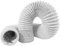 Ø125 mm - 1m / Ø5'' - 3.3ft - White - Air Duct Flexible Ducting - 4 Layer HVAC Ventilation Air Hose - for Grow Tents, Green Houses, House Vent Register Lines