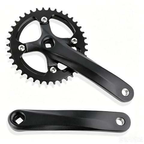 Mountain Bike Vevparti 170 Mm Smal Bred Kedjering Med 32T/34T/36T/38T/40T/42T Single Speed Kedjehjul Vevar(Schwarz,34T)