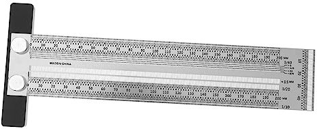 jojofuny Woodworking Ruler Measuring Tool for Carpentry Angle Measuring Ruler Woodworking