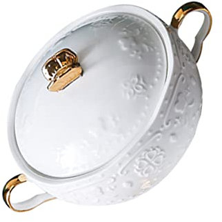 SHOWERORO Cuenco De Postre Con Doble Asa Hogar Cuenco De Ensalada De Frutas Con Dos Asas Para Desayuno Con Muesli y Frutas