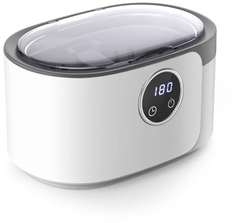 Nettoyeur Ultrasons 600ML, Nettoyeur Ultrasons Lunettes 50000Hz Nettoyant Bijoux Argent avec 5 Réglages de Temps, pour Bijoux, Montres, Lunettes