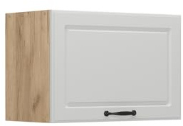 Vicco Hängeschrank R-Line, Weiß Landhaus, 60 cm | MDF-Front · ✓ Über der Dunstabzugshaube · Tiefe – 31 cm · Metallgriffe · 1 Tür