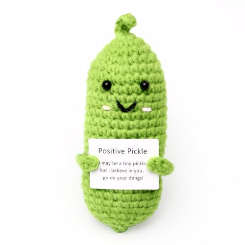iewrtcin Emotional Support Pickle with Positive Card