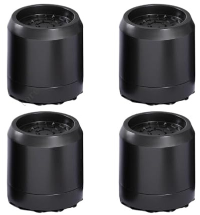 Lot De 4 Amortisseurs De Vibrations For Machine À Laver, For Réduire Le Bruit Et Protéger Les Sols(Black)
