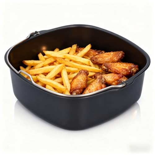 Colrid Molde para Freidora de Aire 22cm Universal | Accesorio Horneado Antiadherente Sin BPA | Compatible con Todos los Modelos (6-7L) para Pasteles y Pan