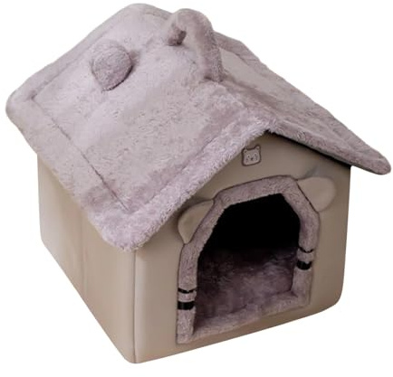Generico Letti per da Interni - Tenda per Dormire in Grotta addensata, Calda e Morbida Cuccia per in Peluche, Accogliente Cuccia per da Interni per calmare Il Riposo Invernale Viaggi Can