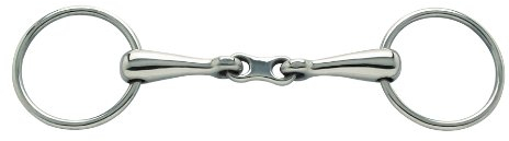 Doppelt gebrochenes Trabergebiss, Edelstahl 14,5 cm