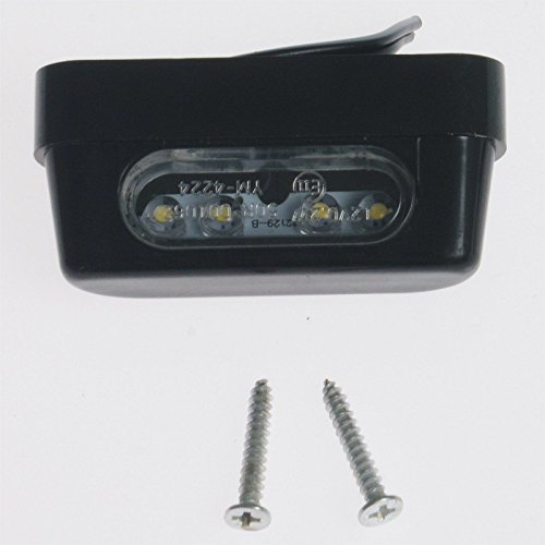 Motorrad Metallrahmen Kennzeichenleuchte Bremspack LED Klar Quad Neuheit Schwarz