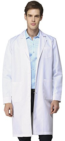 Camice Bianco da Laboratorio Medico Lavoro da Unisex Uomo Donna Qualità Superiore (XL)