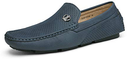 Bruno Marc klassiska mockasiner platta tofflor slip-on penny loafer mjuka bekväma skor båtskor