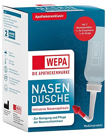 WEPA Nasendusche mit 10x2,95 g Nasenspülsalz 1 P