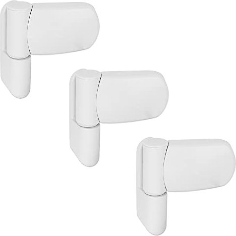 UPVC Door Flag Hinge Avocet MT3D Mini Triad Adjustable For Double Glazing Doors (White pack of 3)