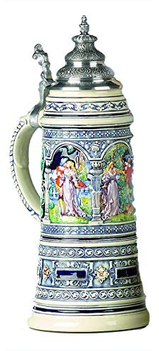 KING Chope de bière allemande couple d'amoureux, réplique de 1890 1,5 litres, Limitaet 2005
