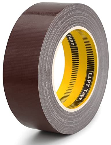 LLPT Nastro Adesivo in Tessuto Qualità Premium 40MM*30M*0.28MM Adesivo Forte Facile da Strappare Senza Residui Colore Marrone (DT413)