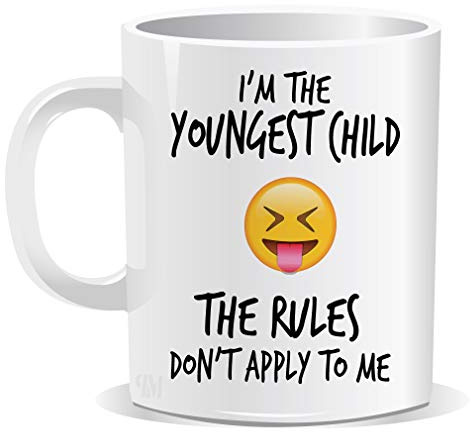 I'm The Youngest Child Mug Humour Novelty Funny Birthday Gift Office Men Women Tea Coffee Perfect Mugs®