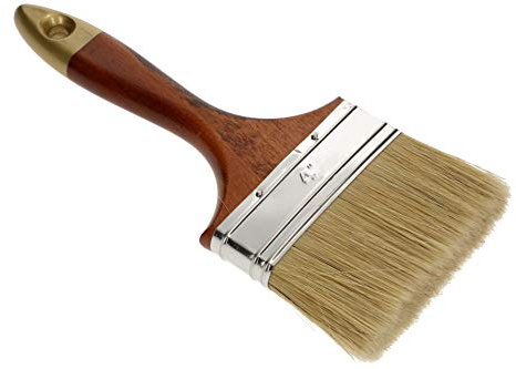 KOTARBAU® Flachpinsel 4“ Borstenlänge 100 mm Lasurpinsel Lackierpinsel Malerpinsel Holzpinsel Lackiert für Renovierungsarbeiten