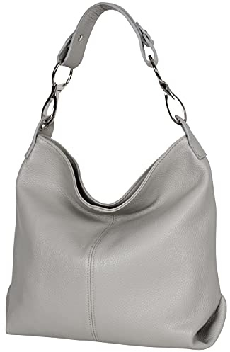 AmbraModa GL033 - Damen echt Ledertasche Handtasche Schultertasche Henkeltasche Beutel