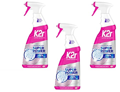 K2R Lot de 3 Pistolets Super Power 550ml – Détachant avant-lavage