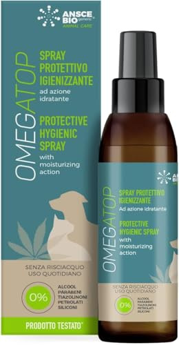 OMEGATOP rengöringsspray för hundar – Hygienisk pälsvård med naturliga oljor, alternativ till schampo, 150 ml