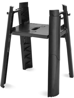 Weber Support avec pieds et tablette latérale / Pour barbecue électrique Lumin Compact, design pliable, crochets intégrés pour ustensiles, montage facile, 68 x 55 x 55,5 cm