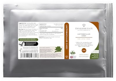 Lactobacillus Bulgaricus 15g | 5 Billion CFU Probiotic + Chicory Root Prebiotic (Inulin) | Vegan Friendly Powder UK Made | 1g Daily (15 Servings)