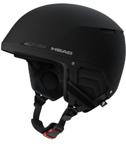 HEAD Unisex vuxen COMPACT EVO skid- och snowboardhjälm, svart, XL/XXL