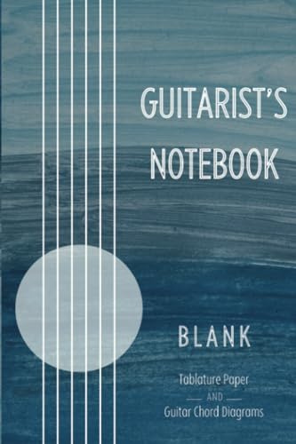 Guitarist's Notebook: Blank Tablature Paper With Guitar Chord Diagrams | Create Compositions | 6 x 9 Perfect for Travel