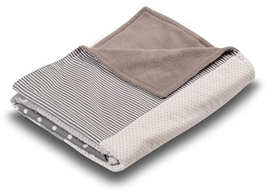 ULLENBOOM Babydecke 70x100 cm - OEKO-TEX Baumwolle mit Fleece | OEKO-TEX zertifiziert, Oberseite: 100% Baumwolle, Unterseite: Fleece, Made in EU, Atmungsaktiv, Schadstoffgeprüft, Waschbar