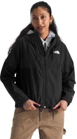 The North Face Women's Antora Rain Hoodie, TNF Black-NPF, Medium
