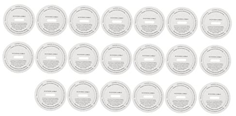 STOBOK 60 Stk Etikettenpapier Für Aromatherapie Runden Aufkleber Lackmuspapier