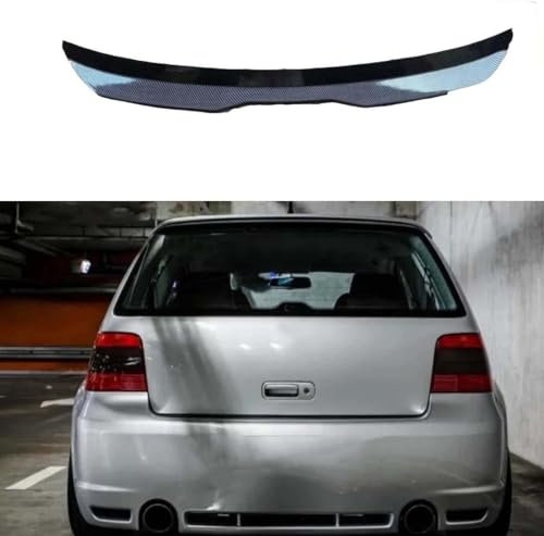 KIUYNHMSI Auto Heckspoiler für VW Golf 4 MK4 R32 Hatchback 1999-2006, Kofferraumspoiler Dachspoiler Flügel Lippe Tuning Styling Zubehör