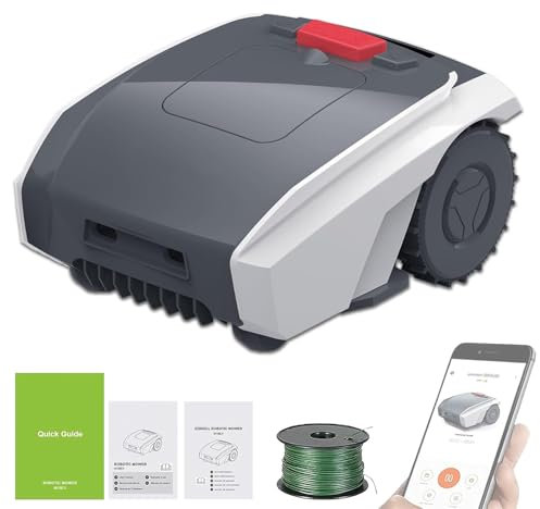 Eastnmythet Automatic Smart Robot Lawnmower for Gardens up to 1500m², Automatic Robotic Lawn Mower, with GPS Navigation and Charging Station