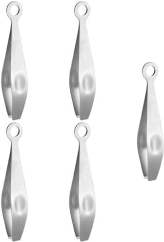 Amosfun 5 Pièces Tondeuse à Cheveux De Outil De Grattoir Alimentaire Accessoire De Cuisine Pince à Os De Saumon Pince à Arêtes De Poisson Cheveux De Poulet Silver Acier Inoxydable