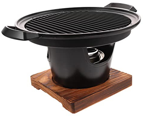 BESPORTBLE Tragbarer Mini-barbecue-grill Mit Bräter Tragbarer Campinggrill Für Outdoor-grillen Kleiner Grill Als Backofen Und Bratofen Für Haushalt-grillen Und Bbq-grillofen