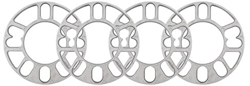 dzstnbhd Spurplatten DistanzscheibenWindows 4 X Aluminium-Auto-Distanzscheiben, 5 Mm, Für 4 X 100, 4 X 114,3, 5 X 100, 5 X 108, 5 X 120, 4 Lug Und 5 Lug Universal-Felgen
