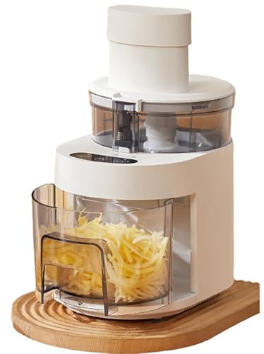 SUPER FOREST Carrot Potato Dicing Machi, Spiral Vegetable Cutter Slicer, Slicer Grinding Meat Slicer, Food Chopper, Electric, for Fruit Pepper Chili Vegetable Onion Nuts