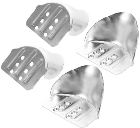 TOYANDONA 2 Paare Stelzenbasiszubehör Stelzenabsatzhalterung Fersenklammern Ersatzteile Für Trockenbau-stelzen Ersatzteile Für Trockenbaustelzen Silver Aluminiumlegierung