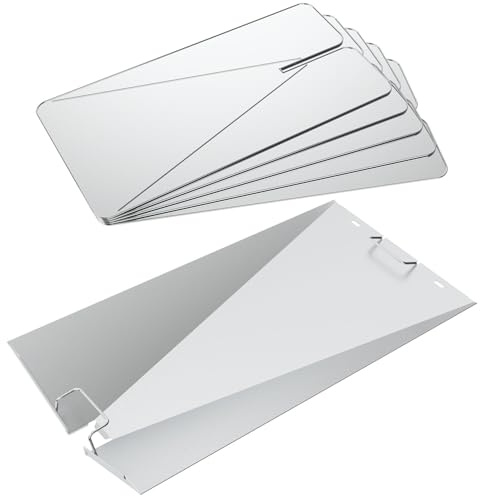 GLOWYE Drip Pan Heat Baffle and Drip Tray Liner for Traeger Woodridge Pro/Elite Pellet Grills TFB97JLH, Heat Baffle with 5-Pack Disposable Drip Pan Linders for Traeger TFC97XLH