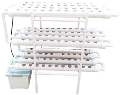 lluoqian idroponico Supporto for piantagione Fai da Te a Tubo - di Coltivazione di ortaggi Senza Terra Multistrato in PVC for Giardinaggio Domestico(Pipe 63mm)