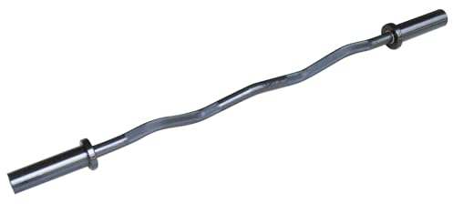 Sport-Thieme Wettkampf-SZ Stange ø 50 mm | Geräuscharm bei der Benutzung u. widerstandsfähig | Für Home-Workouts u. Wettkämpfe | Gerändelter Griff | Stahl | Ø 50 mm | Inkl. 2 Stellringe