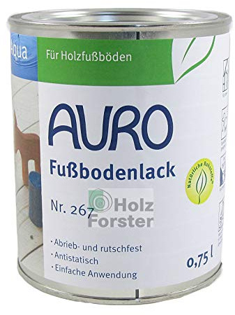 AURO Aqua Golvlack nr 267 färglös, 0,75 liter