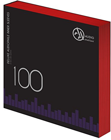 Audio Anatomy Vinyl-Innenhüllen 12 - Rot, 100 Stück