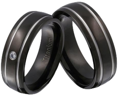 Juwelier Schönschmied | Handschriftgravur | Unisex Partnerringe Trauringe Freundschaftsringe Titan 52-58 Arras - T20HDpe