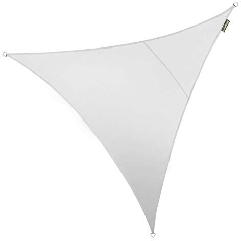 Kookaburra 2m Triangle 320gsm Knitted Sun Sail Shade Canopy 93.3% Commercial Grade UV Block (Polar white)