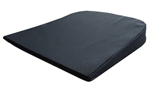 Pflegehome24® Auto - Keilkissen Sitzkeilkissen, abgerundet 37x 37x 7/2 cm - schwarz