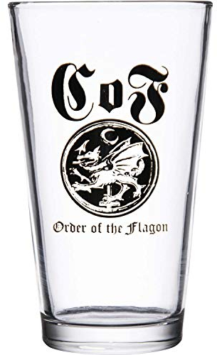 Cradle Of Filth Pint Glass Order of The Flagon Band Logo Official Boxed One Size