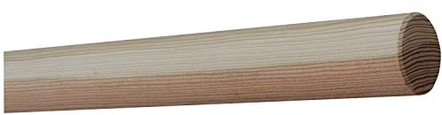 TIBU Lärche unbehandelt Holz Handlauf Geländer 30-500cm Wandhandlauf Wand Treppe, Länge: 1400 mm 140 cm 1,4 m und Enden: gefast