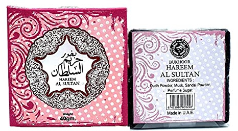 Bakhoor Hareem AL Sultan 40 g von Ard Al Zaafaran Vanille Bakhour und Fruchtig, ideal für die Verwendung im Innen- und Außenbereich, Lufterfrischer, einfach zu verwenden.